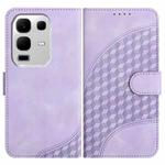 For Infinix Note 50x Elephant Head Embossed Phone Leather Case with Lanyard(Light Purple)