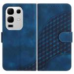 For Infinix Note 50x Elephant Head Embossed Phone Leather Case with Lanyard(Royal Blue)