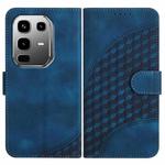 For Infinix Note 50 Pro+ Elephant Head Embossed Phone Leather Case with Lanyard(Royal Blue)