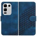 For Infinix Note 50s Elephant Head Embossed Phone Leather Case with Lanyard(Royal Blue)