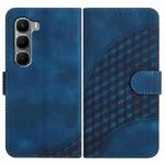 For Infinix Hot 60 5G / Hot 60i 4G Elephant Head Embossed Phone Leather Case with Lanyard(Royal Blue)