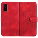 For Infinix GT 30 Pro Elephant Head Embossed Phone Leather Case with Lanyard(Red)