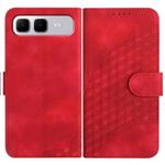 For Infinix Smart 10 Plus 4G Elephant Head Embossed Phone Leather Case with Lanyard(Red)
