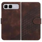For Infinix Smart 10 Plus 4G Elephant Head Embossed Phone Leather Case with Lanyard(Coffee)