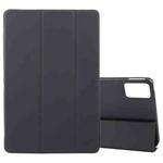 For Lenovo Tab M11/ Xiaoxin Pad 11 2024 Tri-fold Silicone Leather Tablet Case(Black)