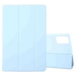 For Lenovo Xiaoxin Pad Pro 12.7 2025 Tri-fold Silicone Leather Tablet Case(Ice Blue)