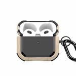 For AirPods 3 DUX DUCIS PECA Series Earbuds Box Protective Case(Gold)