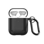 For AirPods 2 / 1 DUX DUCIS PECB Series Earbuds Box Protective Case(Black)