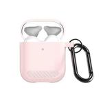 For AirPods 2 / 1 DUX DUCIS PECB Series Earbuds Box Protective Case(Pink)