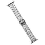 For Apple Watch SE 2022 44mm Stainless Steel Watch Band(Silver)