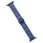 For Apple Watch Series 5 40mm Stainless Steel Watch Band(Blue Red)