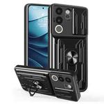 For vivo V29e / Y200 5G / V30 Lite 5G Sliding Camshield TPU+PC Phone Case with Card Slot(Black)