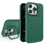 For iPhone 12 Pro Honeycomb Radiating Lens Holder Magsafe Phone Case(Green)