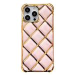 For iPhone 15 Pro Electroplated Varnish Diamond TPU Phone Case(Pink)