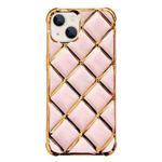 For iPhone 15 Plus Electroplated Varnish Diamond TPU Phone Case(Pink)