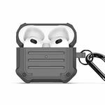 For AirPods 3 DUX DUCIS PECE Series Earbuds Box Protective Case(Grey)