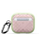 For AirPods 3 DUX DUCIS PECC Series Earbuds Box Protective Case(Green Pink)