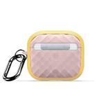 For AirPods 3 DUX DUCIS PECC Series Earbuds Box Protective Case(Yellow Pink)
