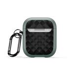For AirPods 2 / 1 DUX DUCIS PECC Series Earbuds Box Protective Case(Green Black)