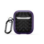 For AirPods 2 / 1 DUX DUCIS PECC Series Earbuds Box Protective Case(Purple Black)
