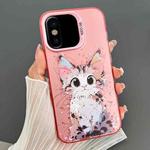 For iPhone X / XS Dual-sided IMD Animal Graffiti TPU + PC Phone Case(Elegant Cat)
