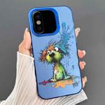 For iPhone X / XS Dual-sided IMD Animal Graffiti TPU + PC Phone Case(Fallen Dog)