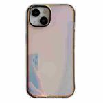 For iPhone 15 Electroplated Aurora TPU + PC Phone Case(Black)