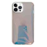 For iPhone 14 Pro Electroplated Aurora TPU + PC Phone Case(White)