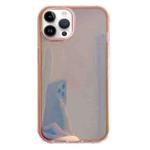 For iPhone 13 Pro Max Electroplated Aurora TPU + PC Phone Case(Pink)