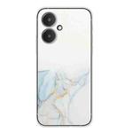 For Xiaomi Redmi 13C 5G / Poco M6 / Redmi 13R Hollow Marble Pattern TPU Straight Edge Phone Case(Grey)