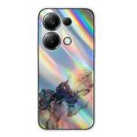 For Xiaomi Redmi Note 13 Pro 4G / Poco M6 Pro 4G Laser Marble Pattern Clear TPU Protective Phone Case(Black)