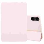 For Xiaomi Redmi Pad Pro 12.1 Tri-fold Silicone Leather Tablet Case(Pink)