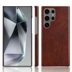 For Samsung Galaxy S24 Ultra 5G Litchi Texture Back Cover Phone Case(Brown)