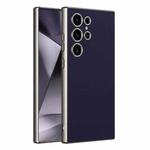 For Samsung Galaxy S24 Ultra 5G GKK Metal Paint Skin Feel Leather Full Coverage Phone Case(Purple)