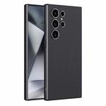 For Samsung Galaxy S24 Ultra 5G GKK Metal Paint Skin Feel Leather Full Coverage Phone Case(Black)
