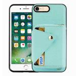 For iPhone SE 2022 / SE 2020 Crossbody Zipper Card Bag RFID Anti-theft Phone Case(Mint Green)