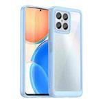 For Honor X8 5G Colorful Series Acrylic Hybrid TPU Phone Case(Blue)