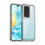 For Honor 200 Lite Global Colorful Series Acrylic Hybrid TPU Phone Case(Transparent Grey)