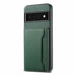 For Google Pixel 6 Pro Calf Texture Card Bag Design Full Coverage Phone Case(Green)
