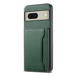 For Google Pixel 8 Calf Texture Card Bag Design Full Coverage Phone Case(Green)
