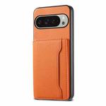 For Google Pixel 10 Pro XL Calf Texture Card Bag Design Full Coverage Phone Case(Orange)