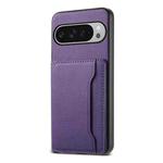 For Google Pixel 10 Pro XL Calf Texture Card Bag Design Full Coverage Phone Case(Purple)