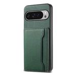 For Google Pixel 10 Pro XL Calf Texture Card Bag Design Full Coverage Phone Case(Green)