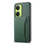 For OnePlus Nord CE 3 Lite Calf Texture Card Bag Design Full Coverage Phone Case(Green)