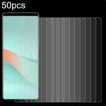 For Sony Xperia 10 VI 50pcs 0.26mm 9H 2.5D Tempered Glass Film
