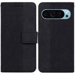 For Google Pixel 9 Pro 5G Geometric Embossed Leather Phone Case(Black)