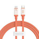 Baseus Antifreeze Series Type-C to 8 Pin 20W Fast Charging Data Cable, Length:1m(Orange)