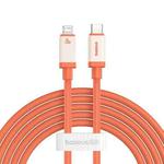 Baseus Antifreeze Series Type-C to 8 Pin 20W Fast Charging Data Cable, Length:2m(Orange)