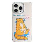 For iPhone 15 Pro Max Colorful Pattern TPU + PC Phone Case(Cat)