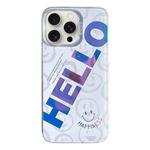 For iPhone 15 Pro Max Colorful Pattern TPU + PC Phone Case(HELLO)